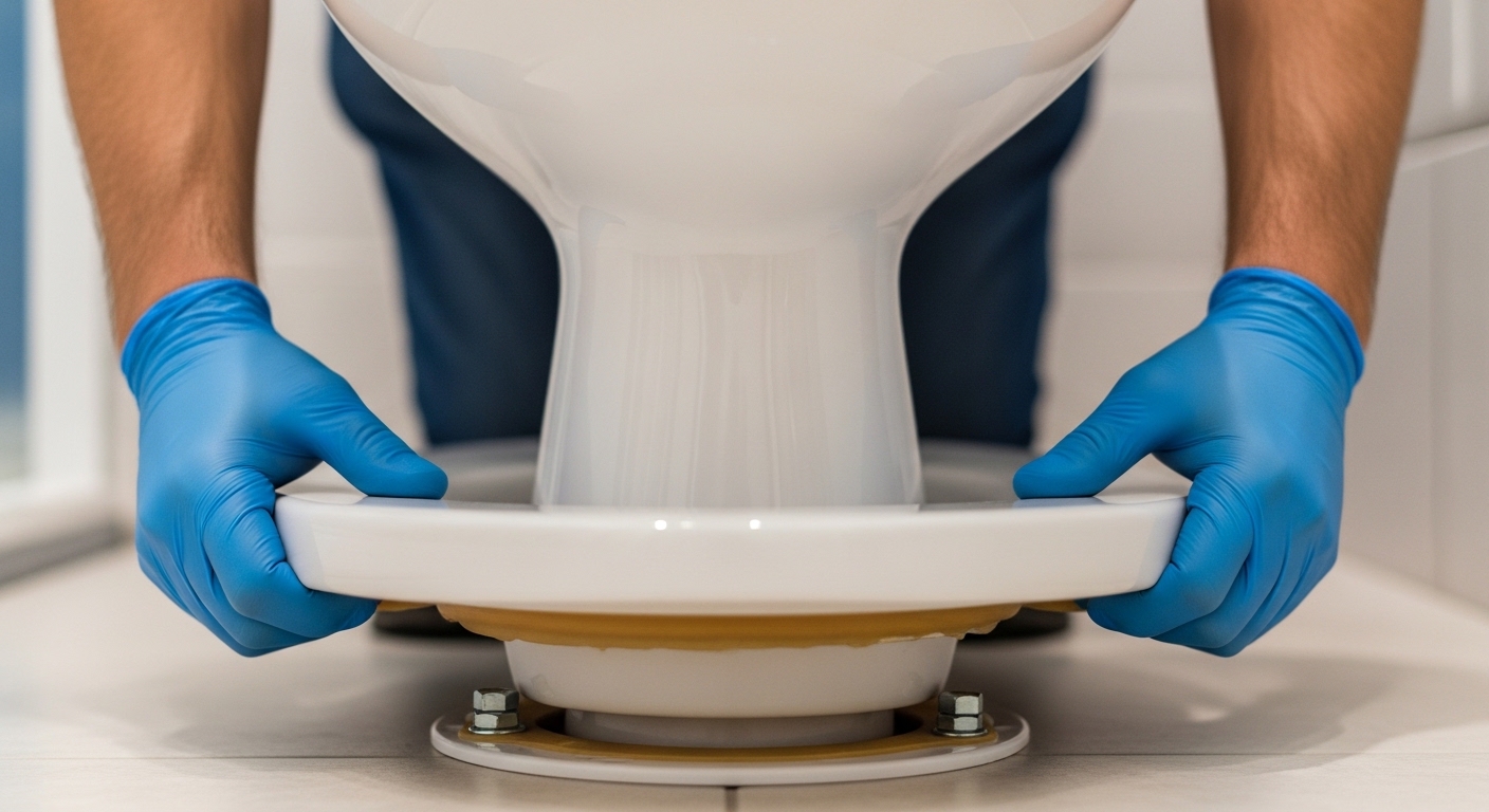 Professional handyman installing a ceiling fan